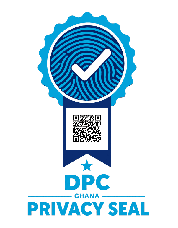 DPC Ghana Privacy Seal with QR code for verification